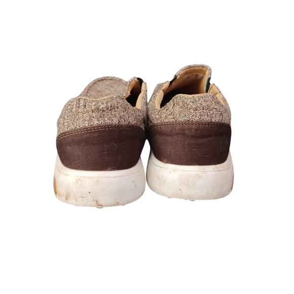 OrthoComfoot Slip On Sneakers 40 Brown Tweed - Picture 3 of 6